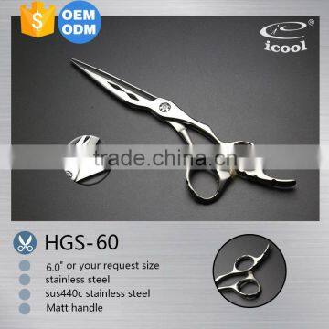 ICOOL HGS-60 high quality hot sale shaped blade hair scissors