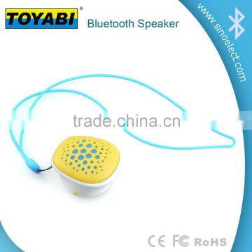 New Waterproof wireless bluetooth speaker BT speaker colorful wireless speaker with lanyard