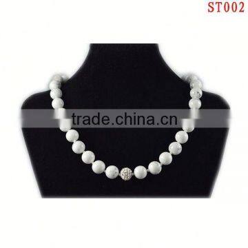 ST002 2013 Charming gemstone new style wholesale spurce stone necklace summer trend