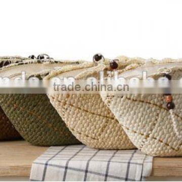 Fashion Girl's Beige Paper Straw Craft Bag photo-3