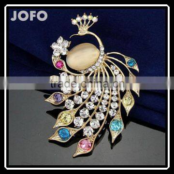 Costume Jewelry China Good Alibaba Manufacturers Crystal Peacock Shape Brooches