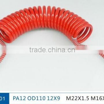 Trailer air brake coils PA12 nylon tubing suzi hose