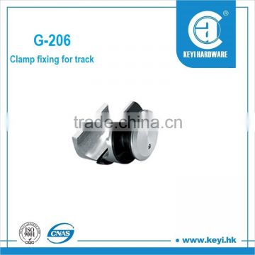 G-206 Glass clamp /sliding door tube track clamp/adjustable tube clamps