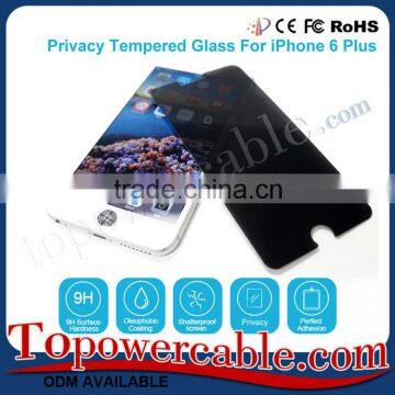 Premium Privacy Phone Tempered Glass Screen Protective Film For iPhone 6 Plus 5.5-inch Cell Phones