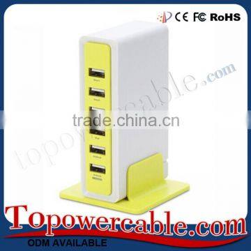 Multi 6 Ports Usb Connector Splitter Box Hub With Charging Port photo-3