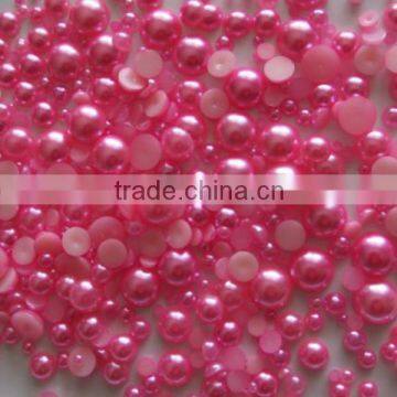 Cheaper 2mm,3mm,4mm,5mm,6mm,7mm,8mm,10mm Hot Fix Half Faux Pearls, Half Round Pearls Hotfix, Hot Fix Half Round Atificial Pearls