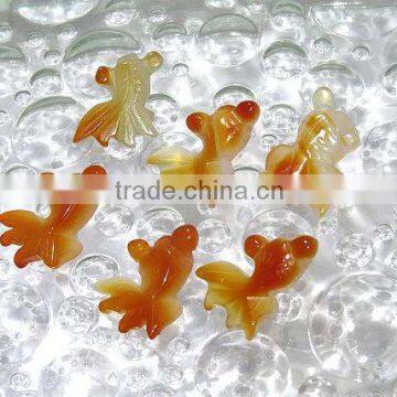 6 Pcs Lovely Fish In The Water Chalcedony Stone photo-3