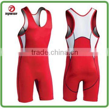 Made in China Sublimation lycra wrestling singlet