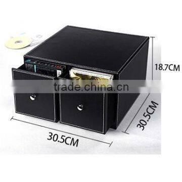 PU cd Storage Box Manufacturer,Customized PU Leather cd Box Wholesale, cd Dvd Storage Box photo-2