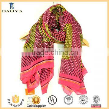 Fashion Gradual Leopard Print Polyester Scarf