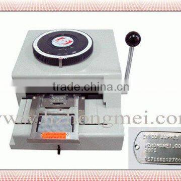 PVC embossing and indenting machine