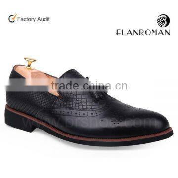 2016 Fashion high quality leather mens tassel loafers