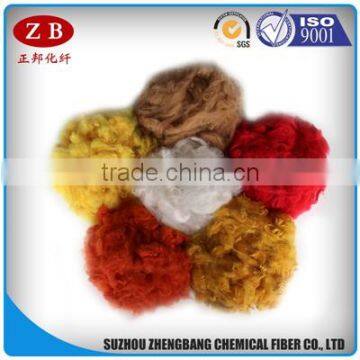 dope dyed recycled polyester staple fiber factory