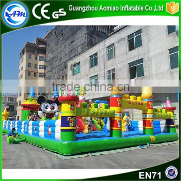 2016 mickey mouse inflatable playground, inflatable playground for sale