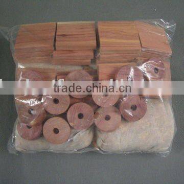 Aromatic Natural Cedar Ring Set / Ring Ball /block