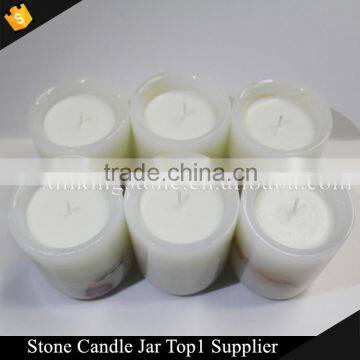 100% Natural White Onyx Candle Vessels photo-2