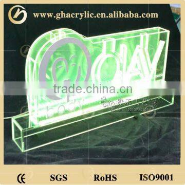 High Quality Acrylic Lucite Ice Sculpture With LED in Edge photo-4