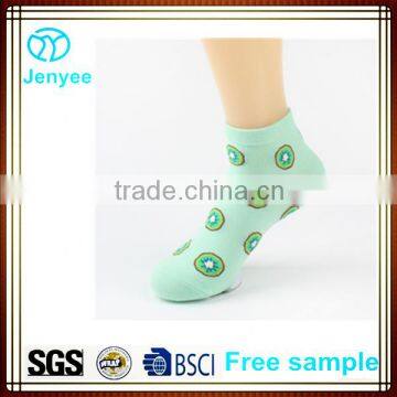 Plain Jacquard Low Cut Cotton Knitting Sock