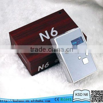 high quality dual 18650 battery real watts box mod 60w mod vv vw ecig mod