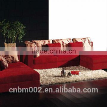 2014 Modern design european style classic fabric sofa red color