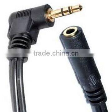 2.5mm Stereo Plug Right Angle to 2.5mm Jack Cable
