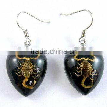 2015 High Quality Handmade Round Amber Earrings Wholesale