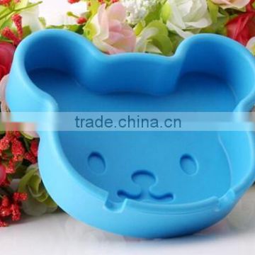 Cute animal shaped silicone ashtray with bright color in stock