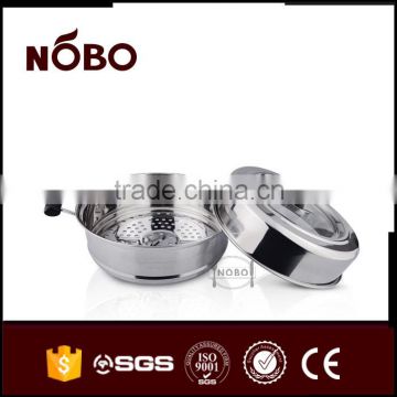 European style steam cooking pot with double layer