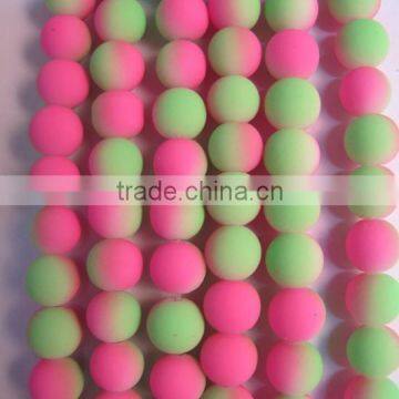 6mm round neon color beads in bulk,Glass Beads YZ069