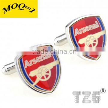 Fashion Stainless Steel Soccer Team Cufflink