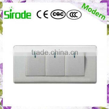 Classical Type Of Electrical Italy 3 Gang 1Way Wall Button Switch