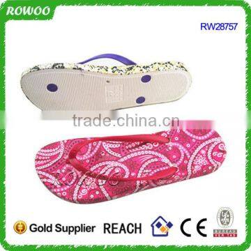 Fashion print Summer new design fashion ladies slippers