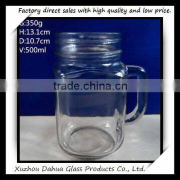 16oz clear glass mason jars