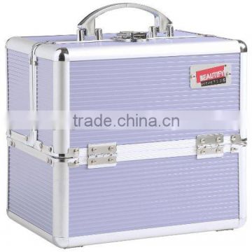 Professional Aluminum 10" Beauty Cosmetics & Makeup Train Case