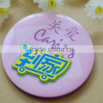 CMYK printing printed tin emblem with pin