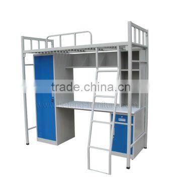 double deck bed with study table