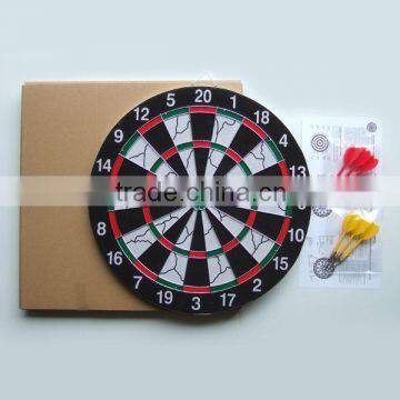 flocked dartboard in kraft box