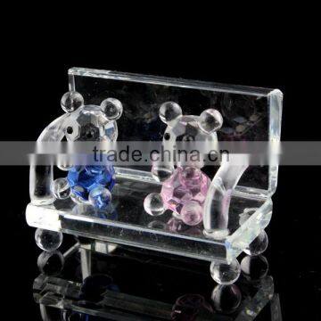 vivid crystal couple animal figurines for wholesale