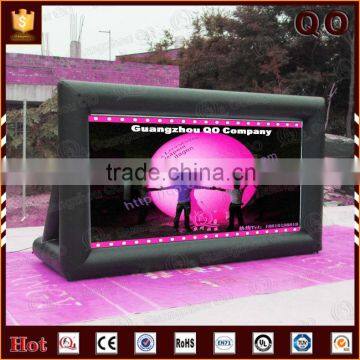 Commercial use brand advertising inflatable movie screen for sale