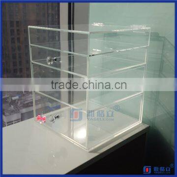 factory wholesale popular Acrylic Jewellery Storage Box w/ DIVIDERS