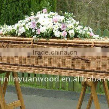 chinese manufacturer for best selling wicker coffin