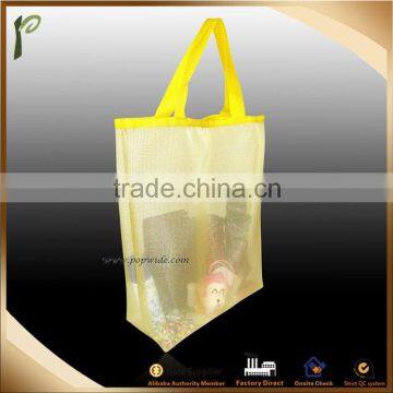 Popwide Large Transparent reusable mesh shopping bag, mesh shopping bag