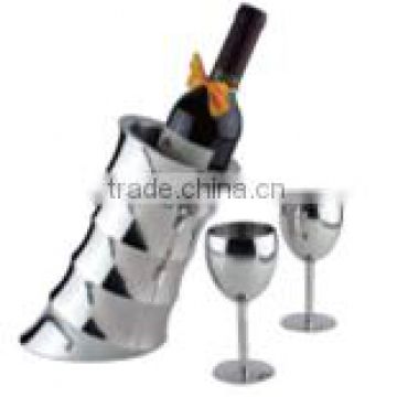 ice bucket/wine Bucket coolers promot/Bamboo shaped ice buckion ice bucket/KTV, hotel guest room home stainless steel Ice bucket