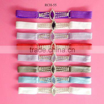 2015 hot selling Factory price pearl and Rhinestone connector decoration headwear (RCH-55)