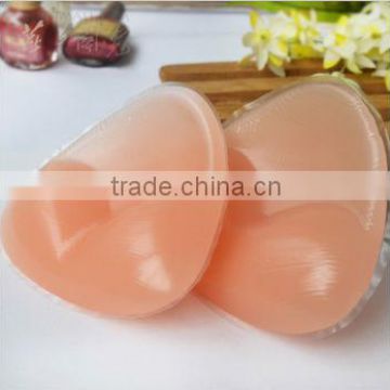 Hot Sale wholesale removable silicone breast pad enlarge silicone bra nude aritificial pad for swimsuit