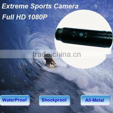 1080P Full HD 20M Waterproof Canoeing Camera, Bullet Style, for MTB Motorcycle Skiing Parachuting Surfing RC Toys