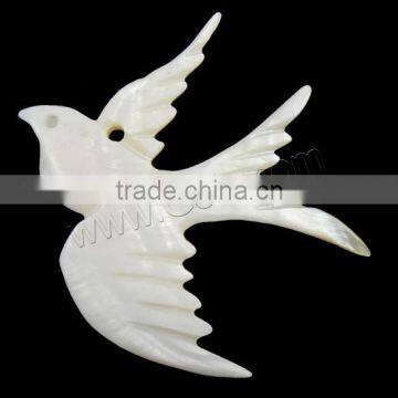 White Bird Natural Freshwater Shell Pendants