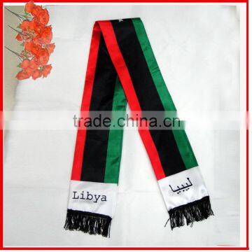 130*14cm Double Layeres Portugal Satin Scarf photo-4
