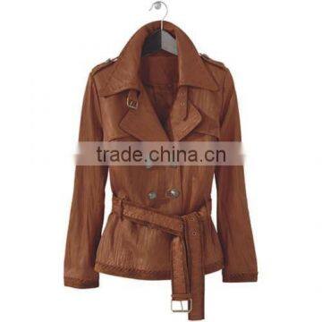 Ladies Fashion Leather Jackets Short Coat