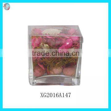 Potpourri Glass Vase Artificial Flower